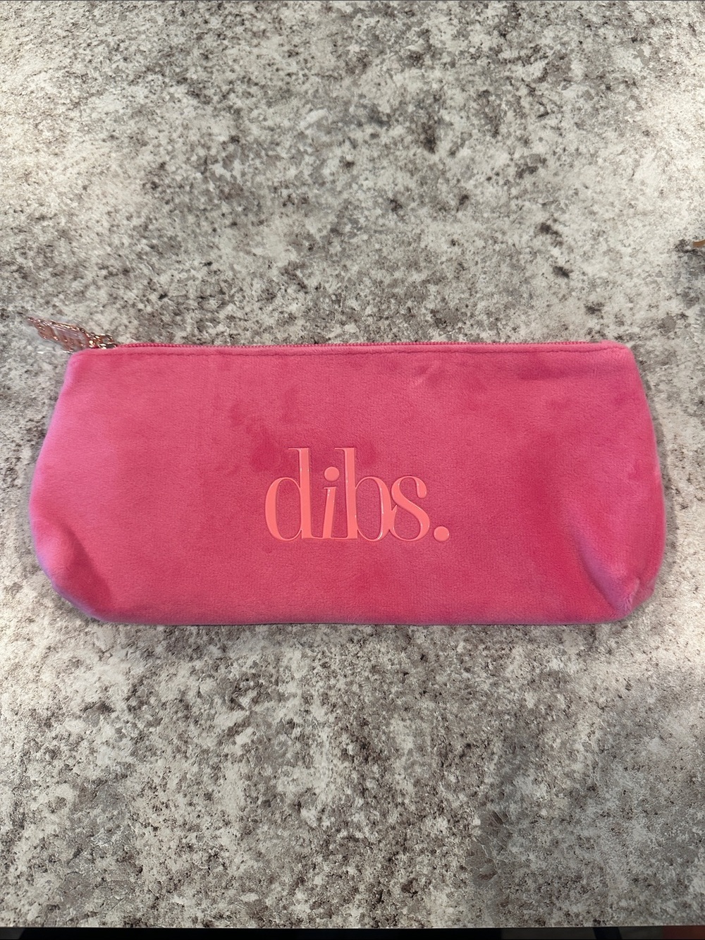 Pink Velvet Cosmetic Pouch